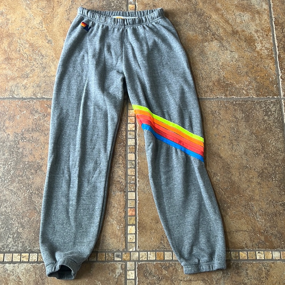 Women’s gray Aviator Nation sweatpants in Small.